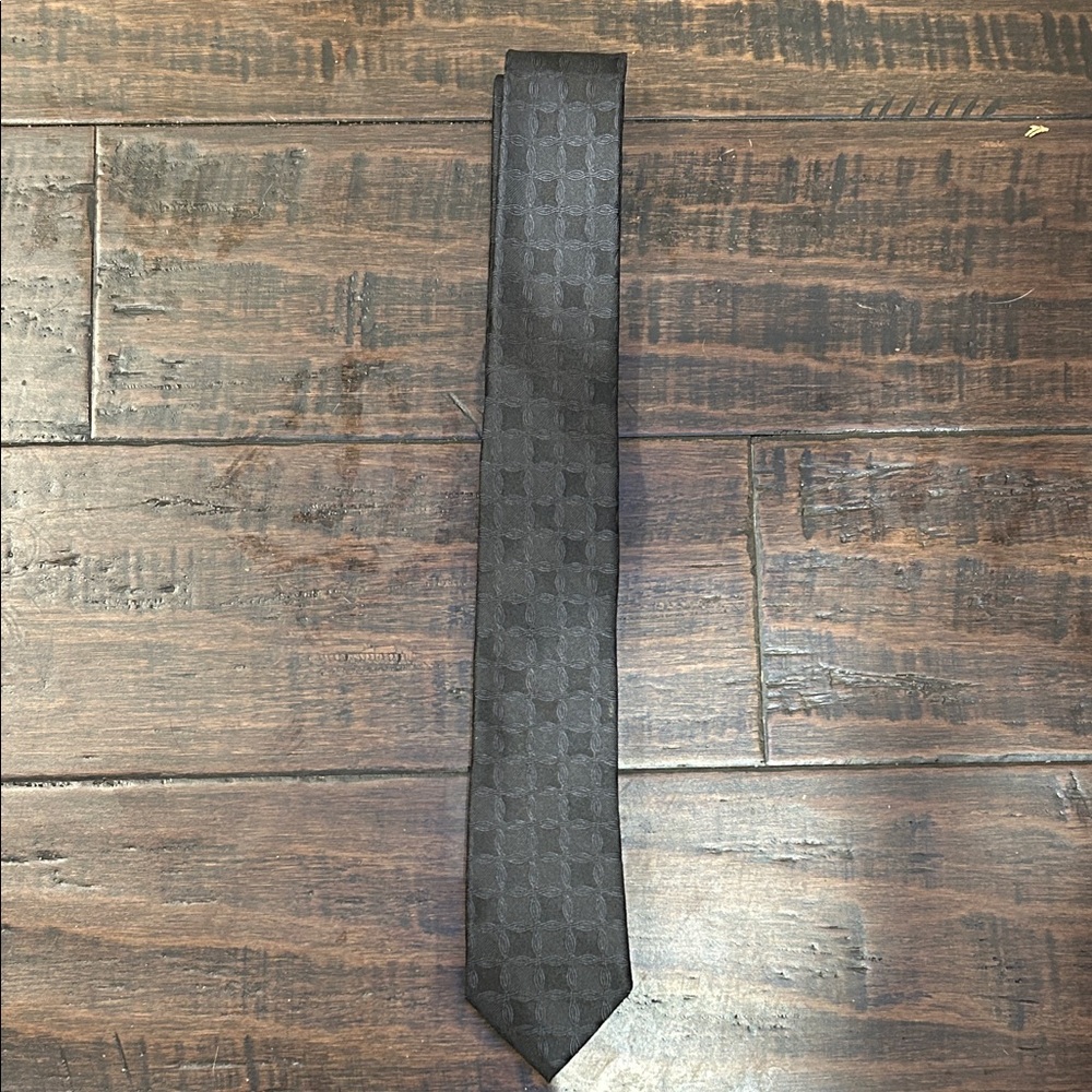 Dolce & Gabbana Elegant Black Checkered Tie